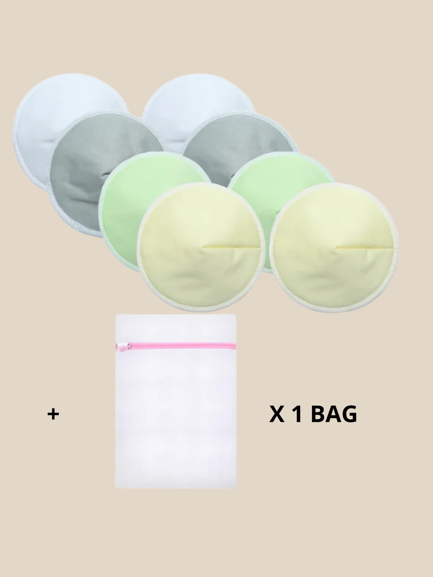4 Pairs of Ultra-Soft Reusable Nursing Pads