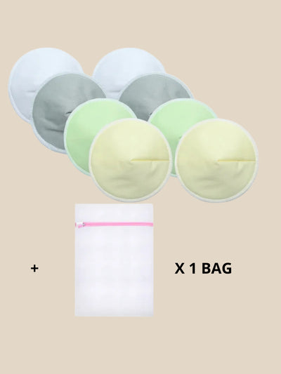 4 Pairs of Ultra-Soft Reusable Nursing Pads