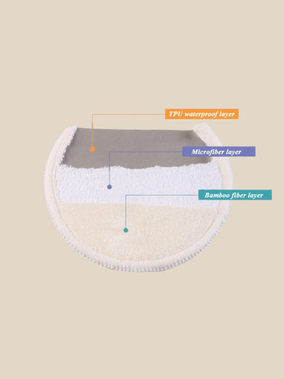 4 Pairs of Ultra-Soft Reusable Nursing Pads
