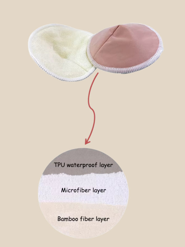 4 Pairs of Ultra-Soft Reusable Nursing Pads