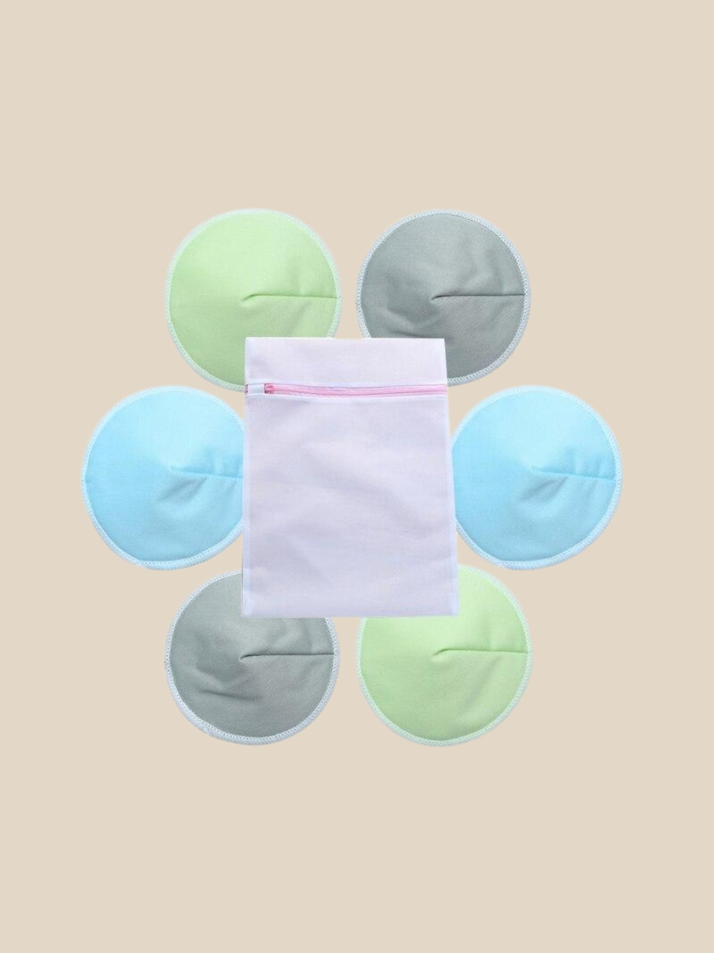 4 Pairs of Ultra-Soft Reusable Nursing Pads