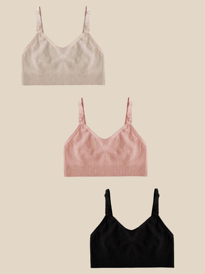 3-Piece Nursing Bra Set