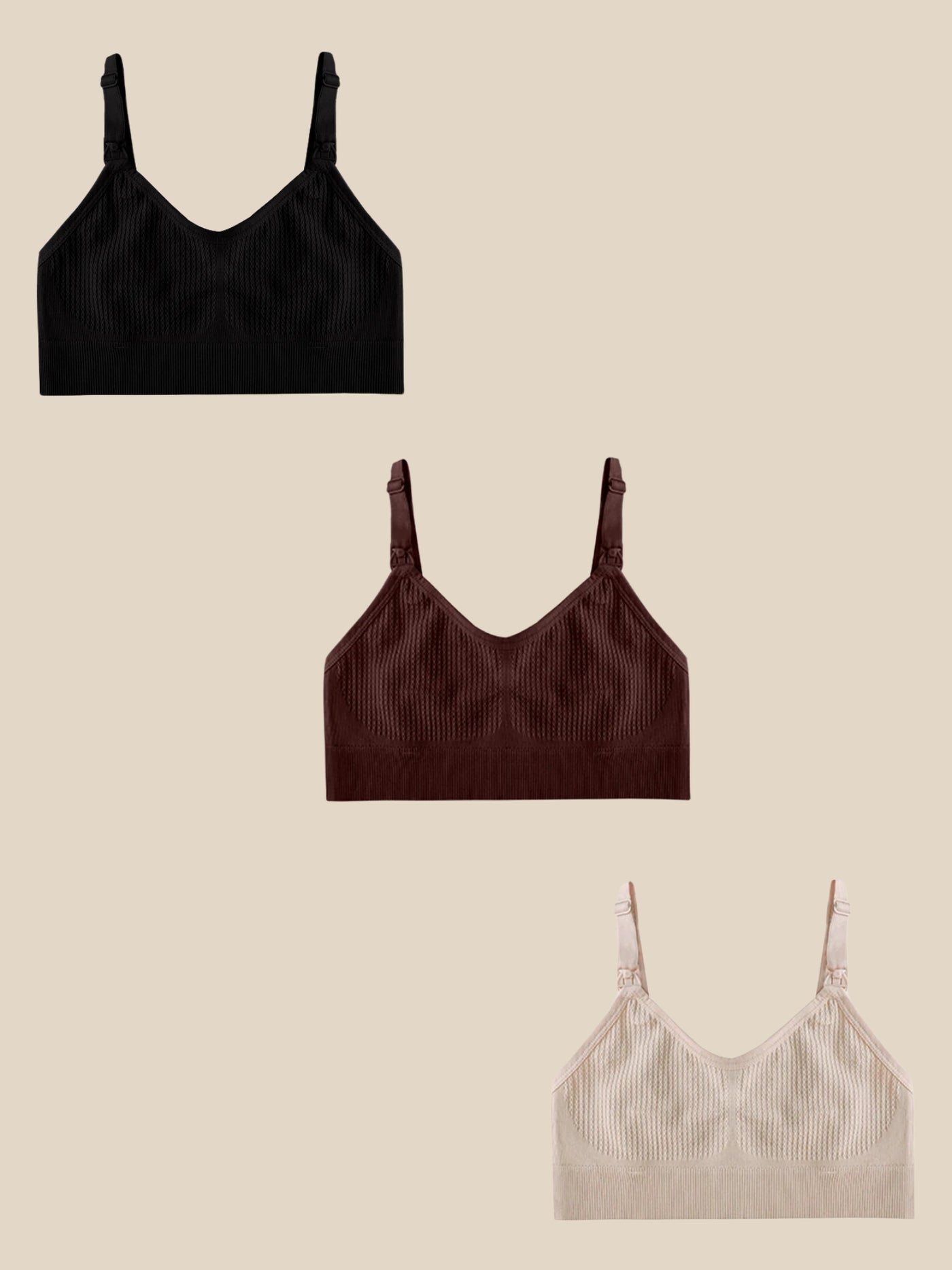 3-Piece Nursing Bra Set