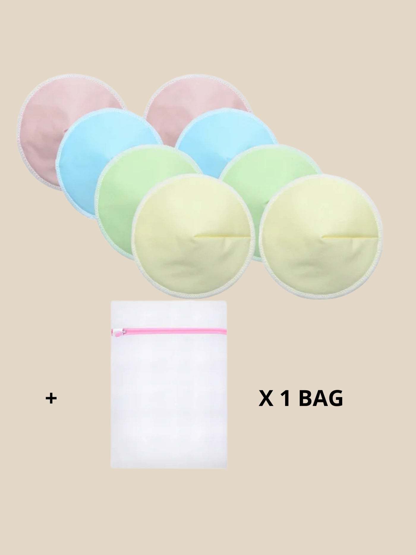 4 Pairs of Ultra-Soft Reusable Nursing Pads