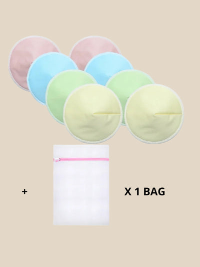 4 Pairs of Ultra-Soft Reusable Nursing Pads