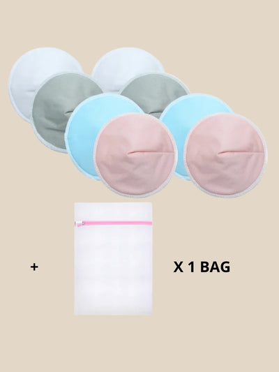 4 Pairs of Ultra-Soft Reusable Nursing Pads
