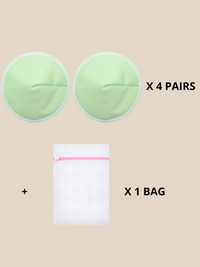 4 Pairs of Ultra-Soft Reusable Nursing Pads