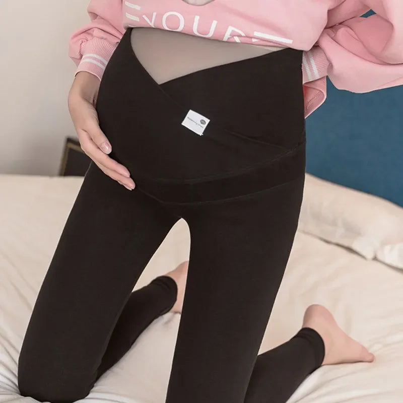 Low Waist Belly Cotton Maternity Legging Spring Casual Skinny Pants Clothes for Pregnant Women Autumn Pregnancy